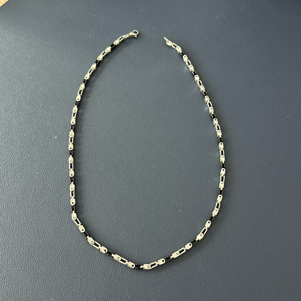 Black and silver chain - 20 inches